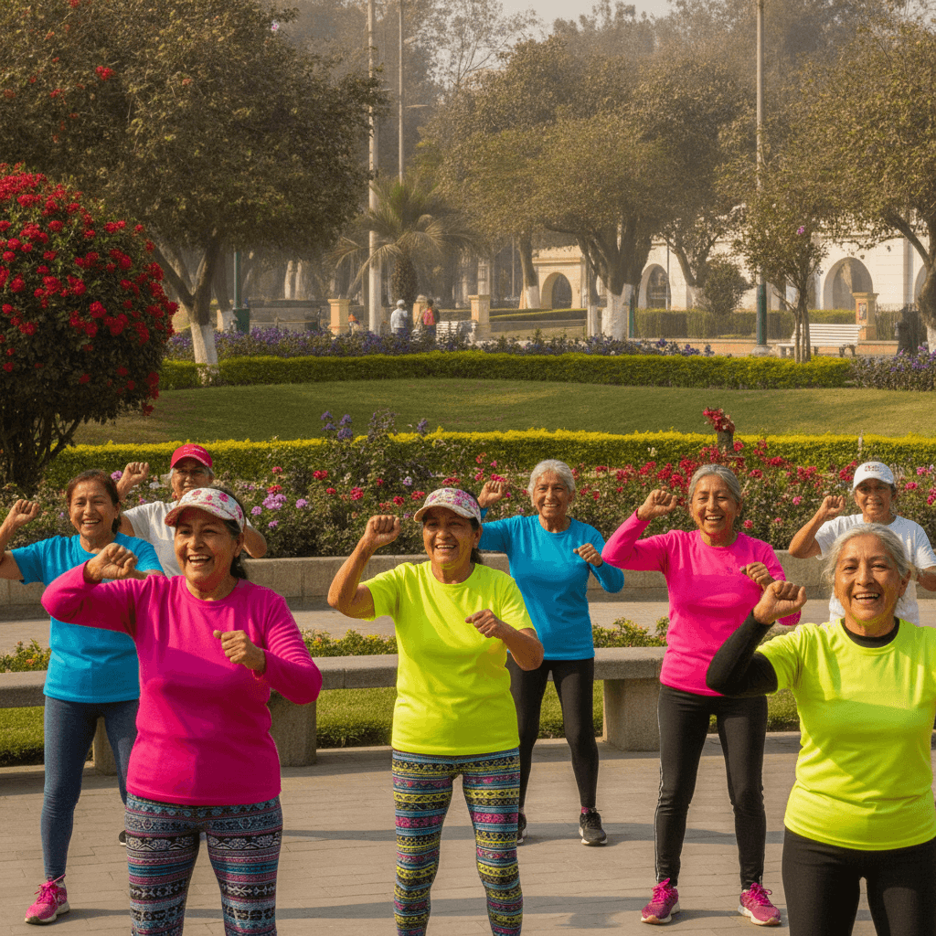 Grupo entrenando